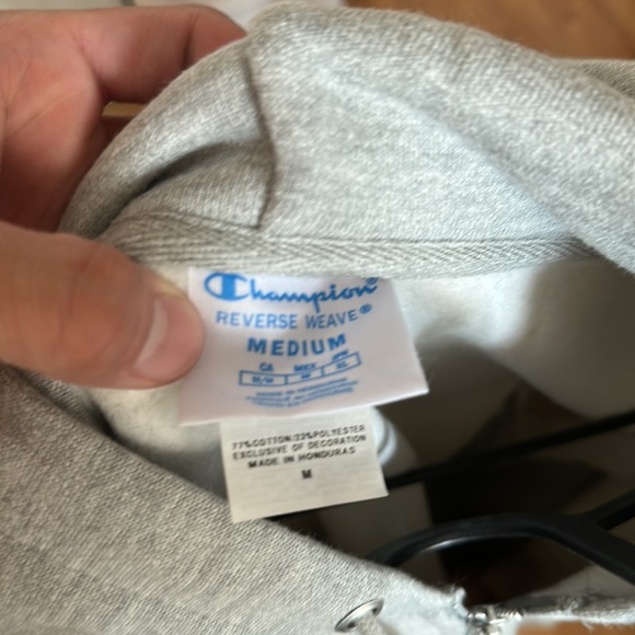 Champion grey zip up hoodie - Picture 3 of 3